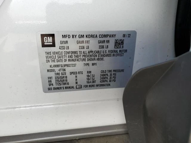 Photo 11 VIN: KL4MMFSL9PB027237 - BUICK ENCORE GX 