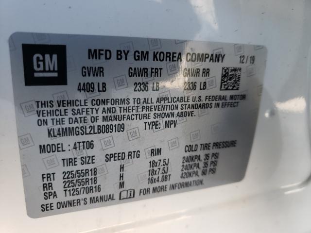 Photo 9 VIN: KL4MMGSL2LB089109 - BUICK ENCORE GX 