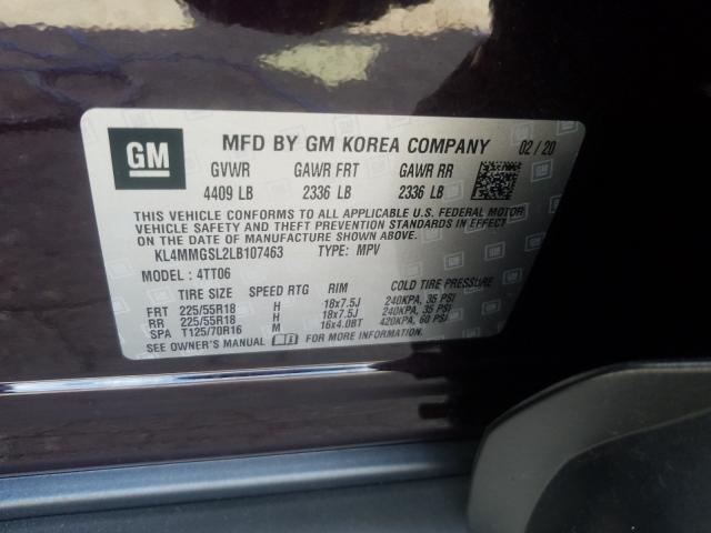 Photo 9 VIN: KL4MMGSL2LB107463 - BUICK ENCORE GX 