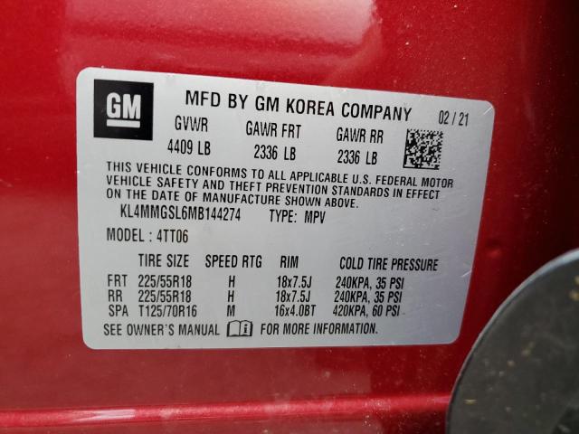 Photo 11 VIN: KL4MMGSL6MB144274 - BUICK ENCORE GX 