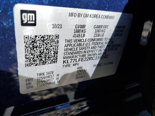 Photo 12 VIN: KL77LFE22RC159243 - CHEVROLET TRAX 