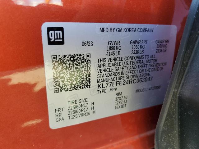 Photo 11 VIN: KL77LFE24RC063047 - CHEVROLET TRAX 