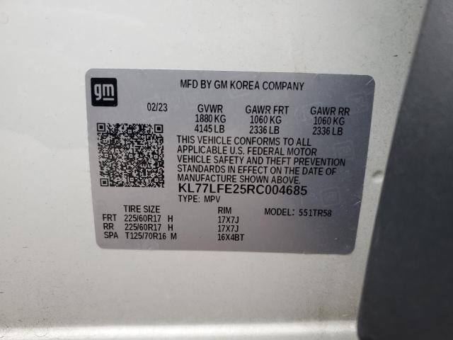 Photo 12 VIN: KL77LFE25RC004685 - CHEVROLET TRAX LS 