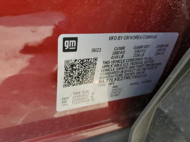 Photo 12 VIN: KL77LFE27RC060210 - CHEVROLET TRAX LS 