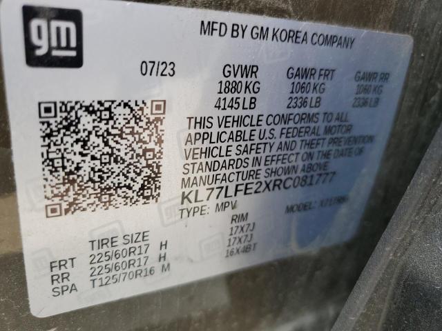 Photo 11 VIN: KL77LFE2XRC081777 - CHEVROLET TRAX LS 