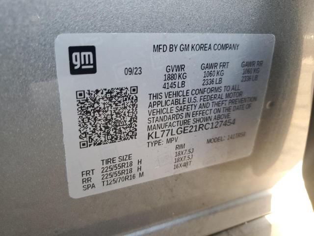 Photo 12 VIN: KL77LGE21RC127454 - CHEVROLET TRAX 1RS 