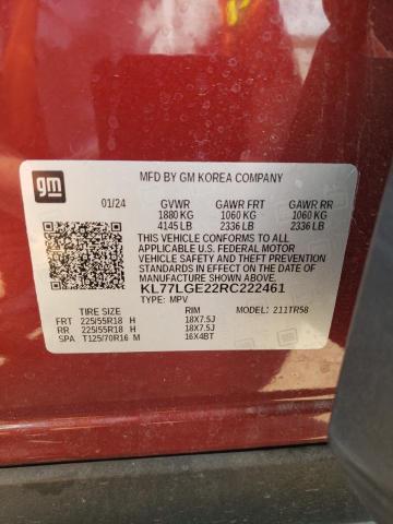 Photo 13 VIN: KL77LGE22RC222461 - CHEVROLET TRAX 1RS 