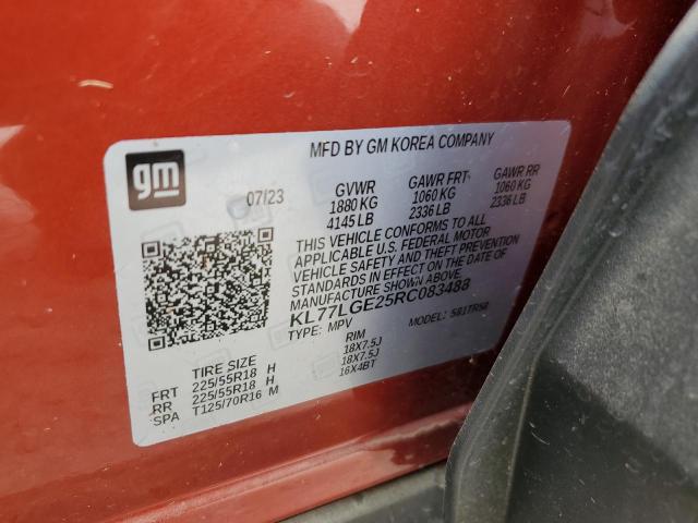 Photo 12 VIN: KL77LGE25RC083488 - CHEVROLET TRAX 1RS 