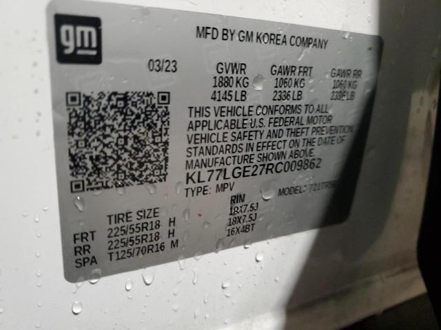 Photo 13 VIN: KL77LGE27RC009862 - CHEVROLET TRAX 1RS 