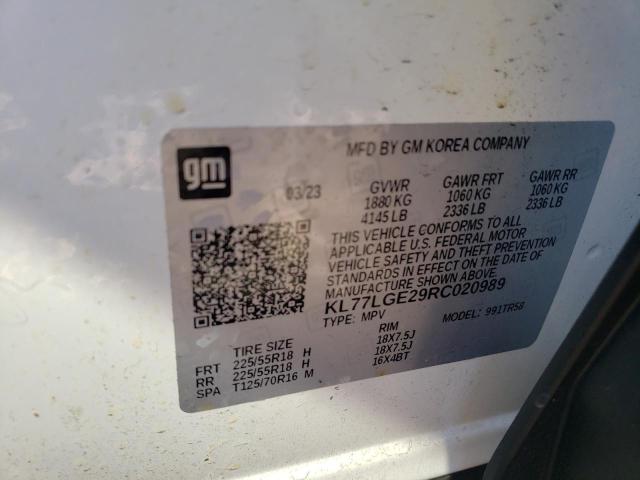 Photo 12 VIN: KL77LGE29RC020989 - CHEVROLET TRAX 1RS 