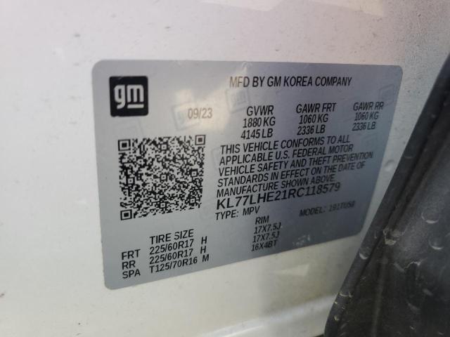 Photo 12 VIN: KL77LHE21RC118579 - CHEVROLET TRAX 1LT 