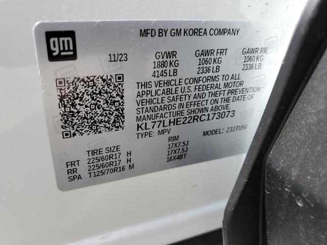 Photo 12 VIN: KL77LHE22RC173073 - CHEVROLET TRAX 