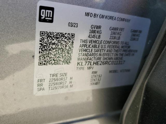 Photo 12 VIN: KL77LHE26RC011317 - CHEVROLET TRAX 