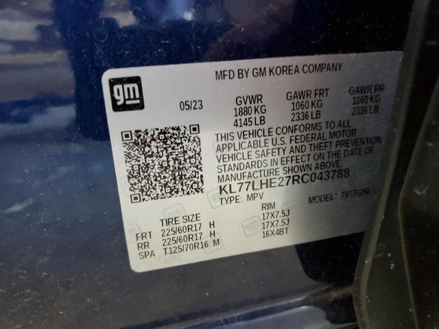 Photo 12 VIN: KL77LHE27RC043788 - CHEVROLET TRAX 