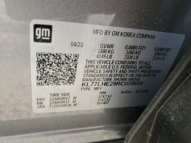 Photo 11 VIN: KL77LHE29RC028659 - CHEVROLET TRAX 