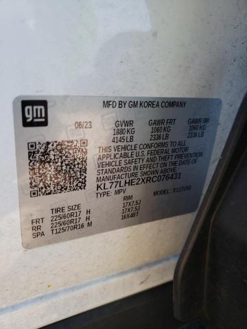 Photo 11 VIN: KL77LHE2XRC076431 - CHEVROLET TRAX 