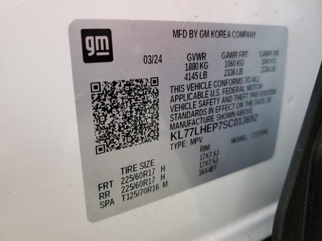 Photo 12 VIN: KL77LHEP7SC013692 - CHEVROLET TRAX 1LT 