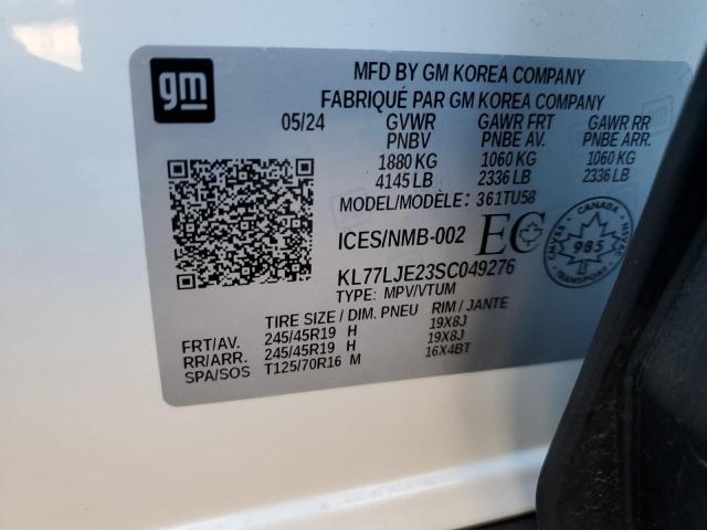 Photo 13 VIN: KL77LJE23SC049276 - CHEVROLET TRAX 2RS 