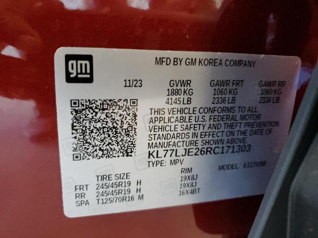 Photo 13 VIN: KL77LJE26RC171303 - CHEVROLET TRAX 2RS 