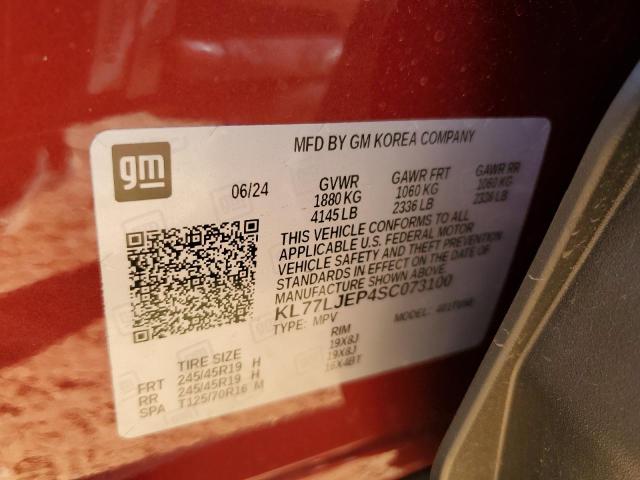 Photo 12 VIN: KL77LJEP4SC073100 - CHEVROLET TRAX 2RS 