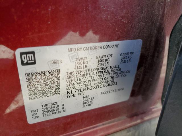 Photo 12 VIN: KL77LKE2XRC066821 - CHEVROLET TRAX ACTIV 