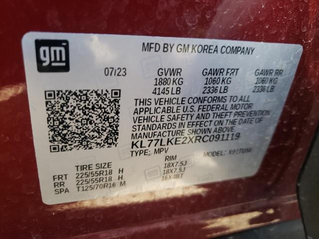 Photo 11 VIN: KL77LKE2XRC091119 - CHEVROLET TRAX ACTIV 