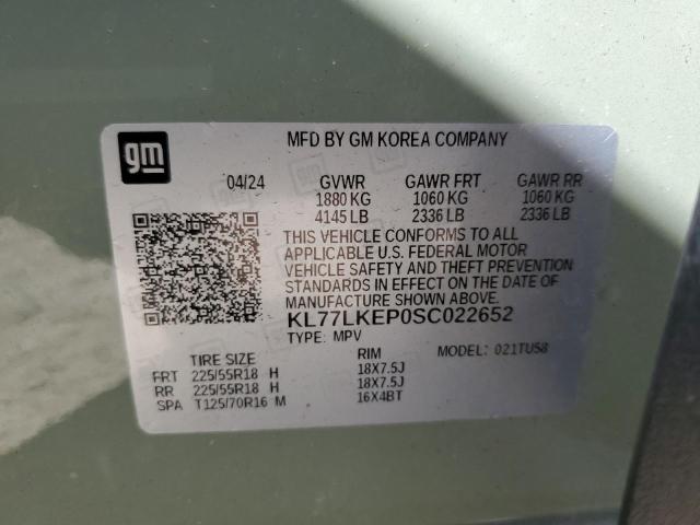 Photo 12 VIN: KL77LKEP0SC022652 - CHEVROLET TRAX ACTIV 