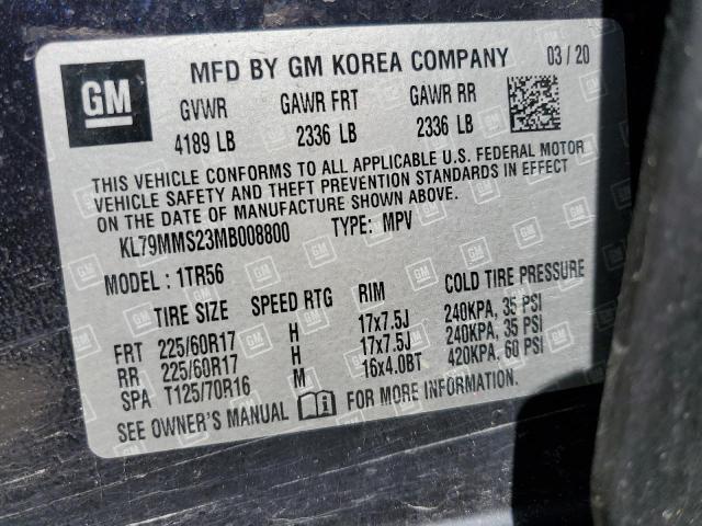 Photo 12 VIN: KL79MMS23MB008800 - CHEVROLET TRAILBLZR 