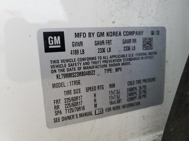 Photo 11 VIN: KL79MMS23MB048522 - CHEVROLET TRAILBLAZE 