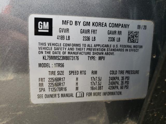 Photo 9 VIN: KL79MMS23MB073176 - CHEVROLET TRAILBLAZE 