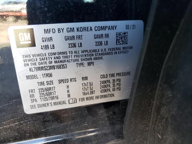 Photo 12 VIN: KL79MMS23MB168353 - CHEVROLET TRAILBLAZE 