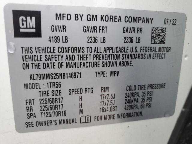 Photo 12 VIN: KL79MMS25NB146971 - CHEVROLET TRAILBLZR 