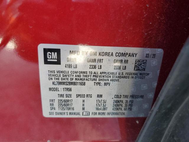 Photo 9 VIN: KL79MMS28MB011658 - CHEVROLET TRAILBLAZE 