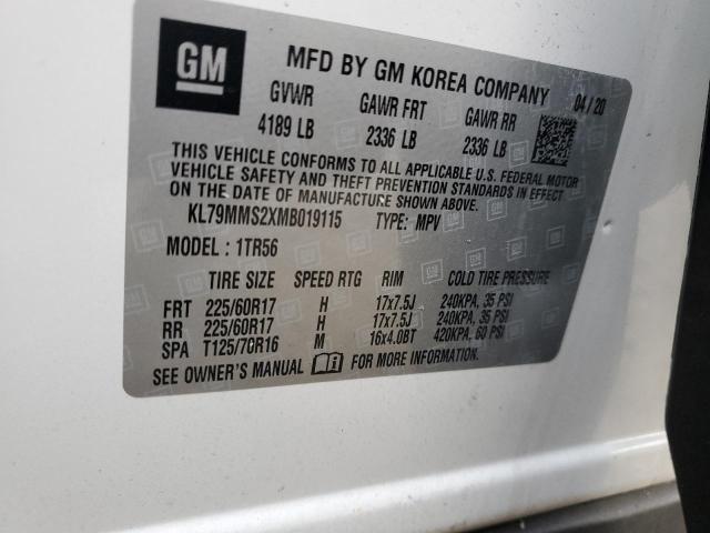 Photo 12 VIN: KL79MMS2XMB019115 - CHEVROLET TRAILBLZR 