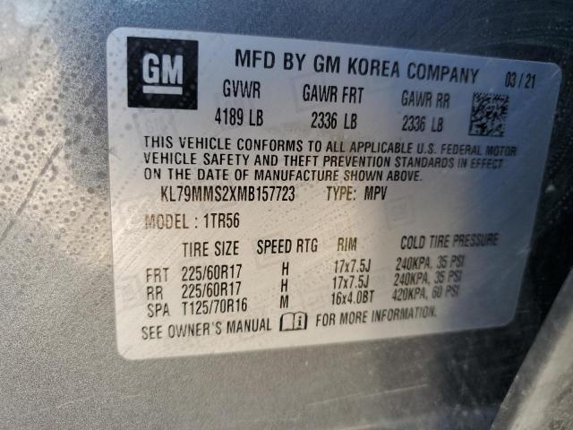 Photo 11 VIN: KL79MMS2XMB157723 - CHEVROLET TRAILBLZR 