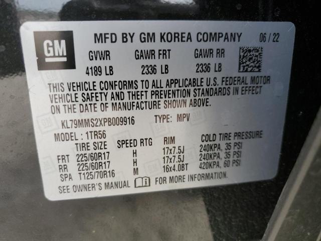 Photo 11 VIN: KL79MMS2XPB009916 - CHEVROLET TRAILBLZR 