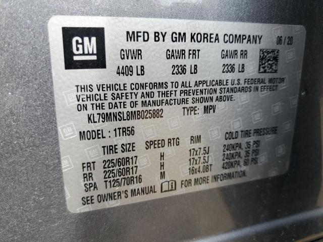 Photo 12 VIN: KL79MNSL8MB025882 - CHEVROLET TRAILBLAZE 