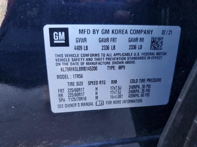 Photo 12 VIN: KL79MNSL8MB145200 - CHEVROLET TRAILBLAZE 