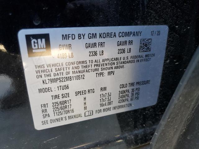 Photo 12 VIN: KL79MPS22MB110512 - CHEVROLET TRAILBLZR 