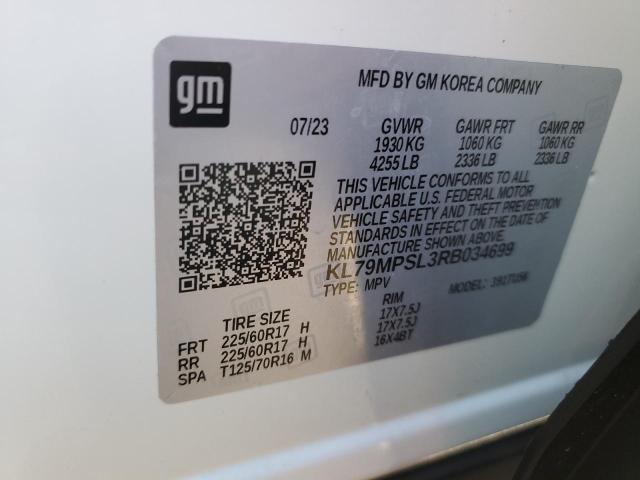 Photo 12 VIN: KL79MPSL3RB034699 - CHEVROLET TRAILBLAZE 