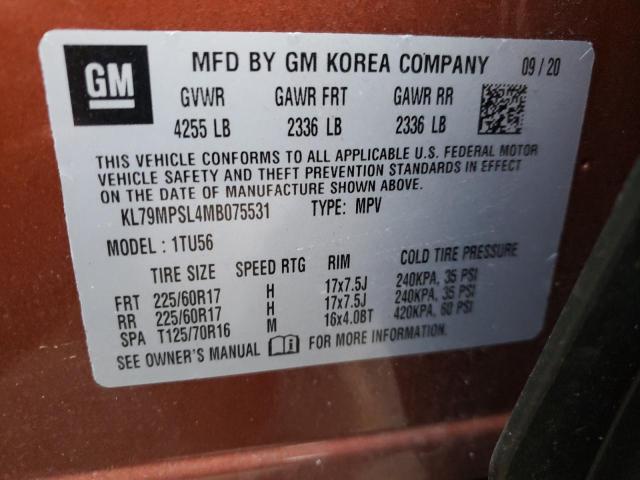 Photo 11 VIN: KL79MPSL4MB075531 - CHEVROLET TRAILBLAZE 