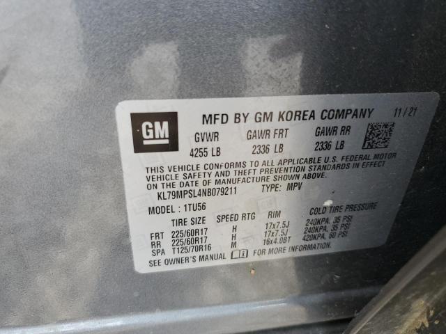 Photo 11 VIN: KL79MPSL4NB079211 - CHEVROLET TRAILBLZR 