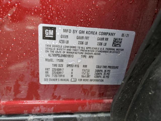 Photo 12 VIN: KL79MPSL6NB019513 - CHEVROLET TRAILBLZR 