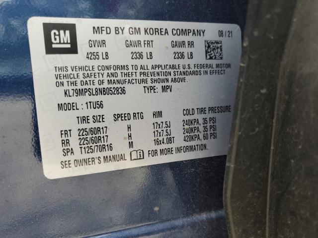 Photo 11 VIN: KL79MPSL8NB052836 - CHEVROLET TRAILBLZR 