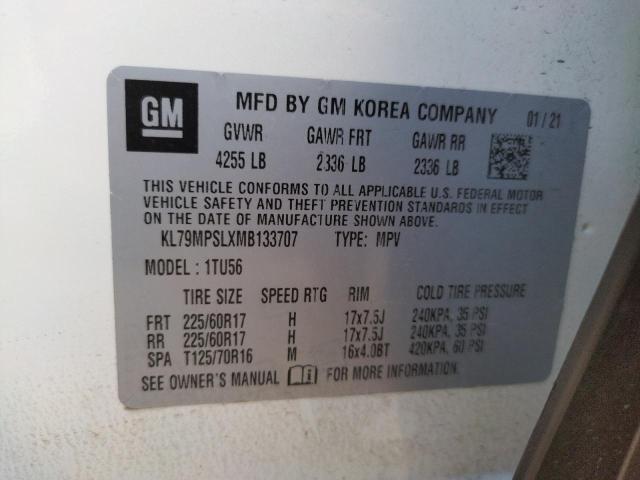 Photo 9 VIN: KL79MPSLXMB133707 - CHEVROLET TRAILBLAZE 