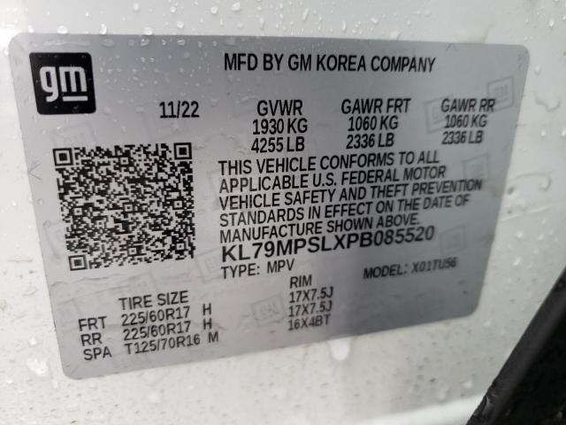 Photo 12 VIN: KL79MPSLXPB085520 - CHEVROLET TRAILBLZR 