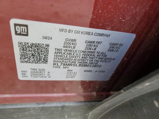 Photo 12 VIN: KL79MRSL8SB015860 - CHEVROLET TRAILBLAZE 