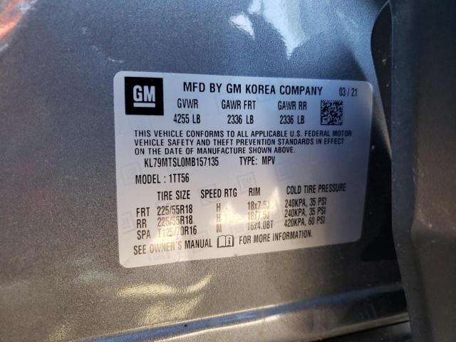 Photo 11 VIN: KL79MTSL0MB157135 - CHEVROLET TRAILBLAZE 