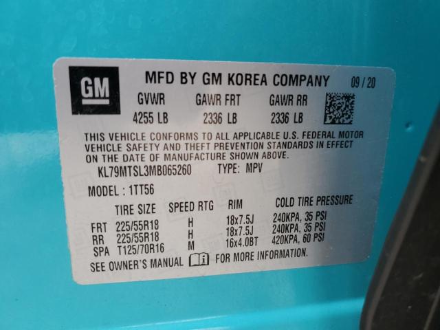 Photo 13 VIN: KL79MTSL3MB065260 - CHEVROLET TRAILBLZR 