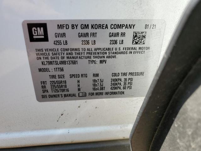 Photo 12 VIN: KL79MTSL4MB137681 - CHEVROLET TRAILBLAZE 